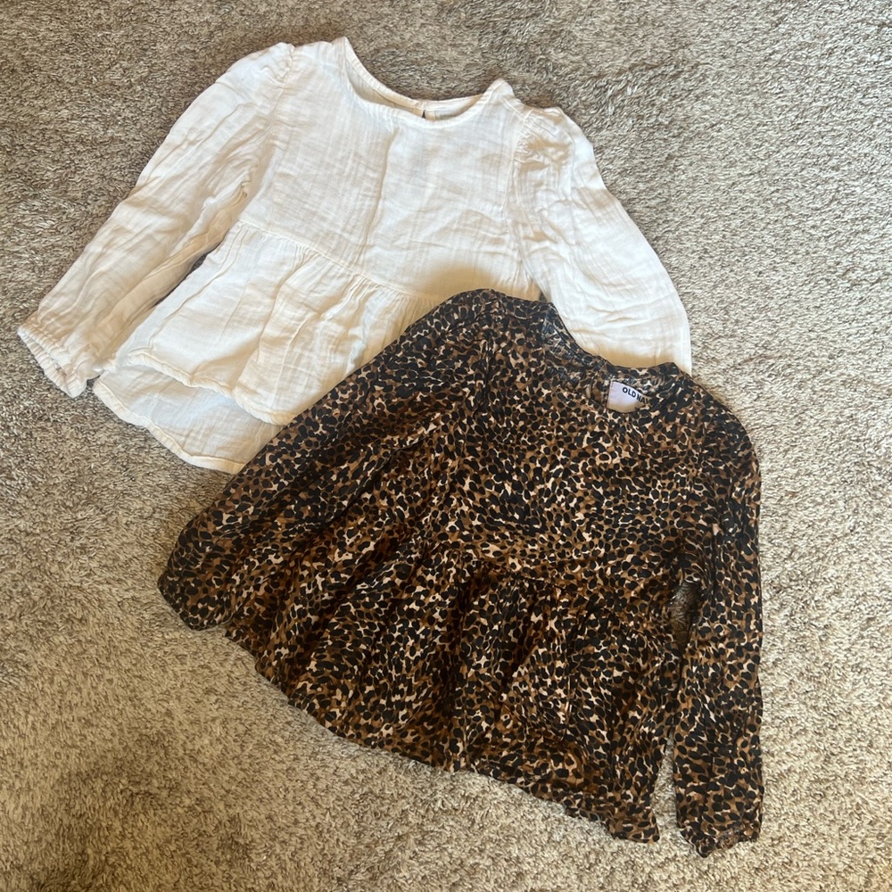 Old Navy Toddler Girl Long Sleeve Top Bundle Size 3t